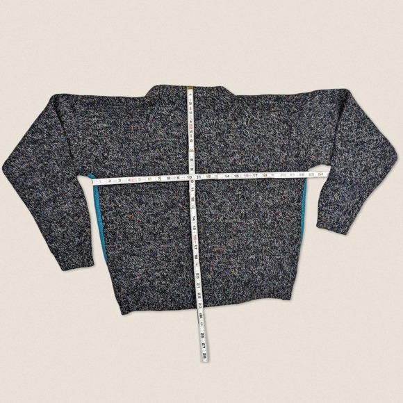 Vintage Grandpa Sweater Argyle diamond wool blend Saturdays generation medium - Picture 4 of 4